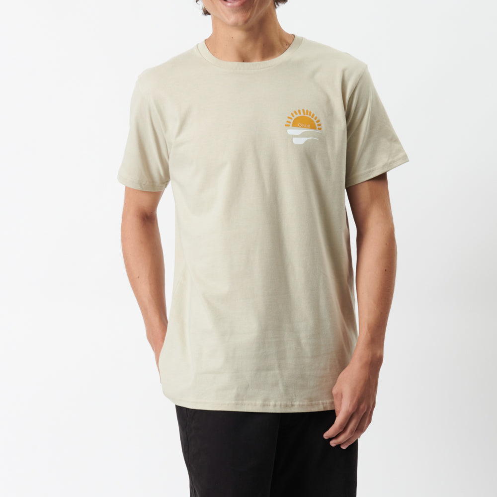 Barrel Ride Tee in Tan