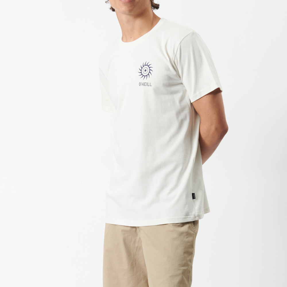 Swell Wheel Tee in Cloud Dancer