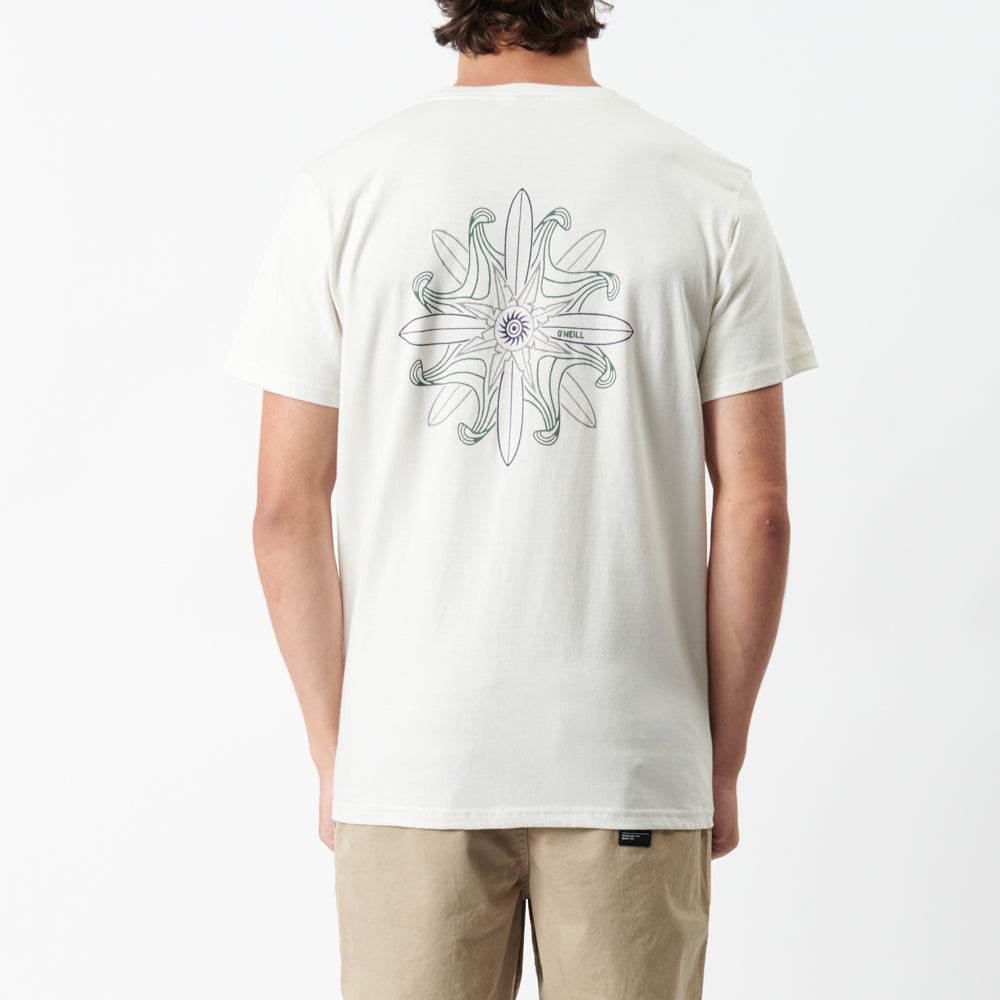 Swell Wheel Tee in Cloud Dancer