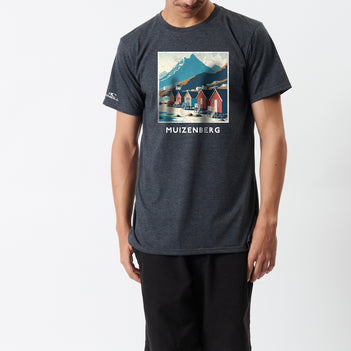 Muizenburg SS Tee in Charcoal Melange