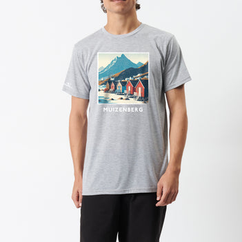 Muizenburg SS Tee in Grey Melange