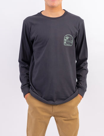 Dusk LS Tee in Pirate Black