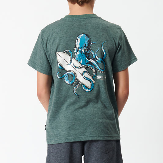 Boys Sea Spider Tee in Green Gables