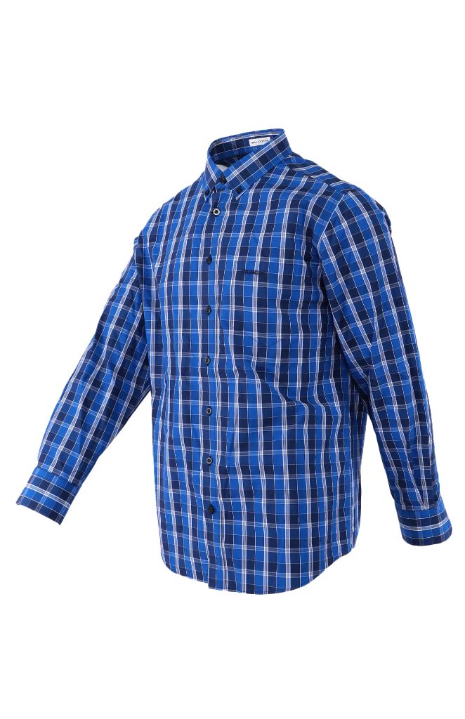 Phoenix Navy Checkered Shirt