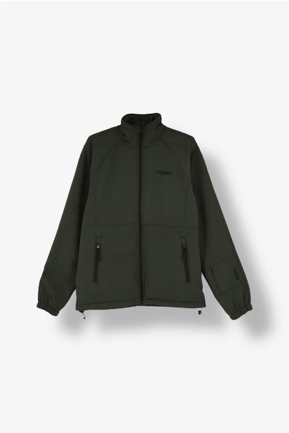 Teddy Bonded Softshell Jacket in Olive