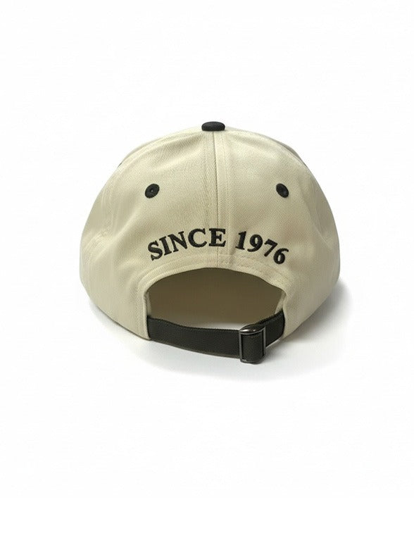 6 Panel Two Tone Peak Cap in Green