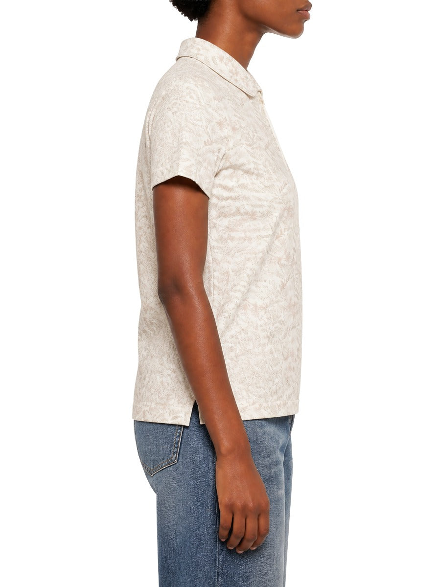 Caroline SS Printed Golfer in Beige Floral