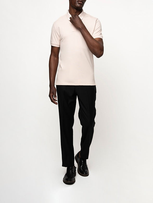 Carter Essential Pique SS Golfer in Pink