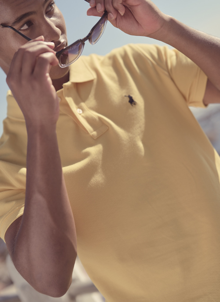 Carter Essential Pique SS Golfer in Yellow