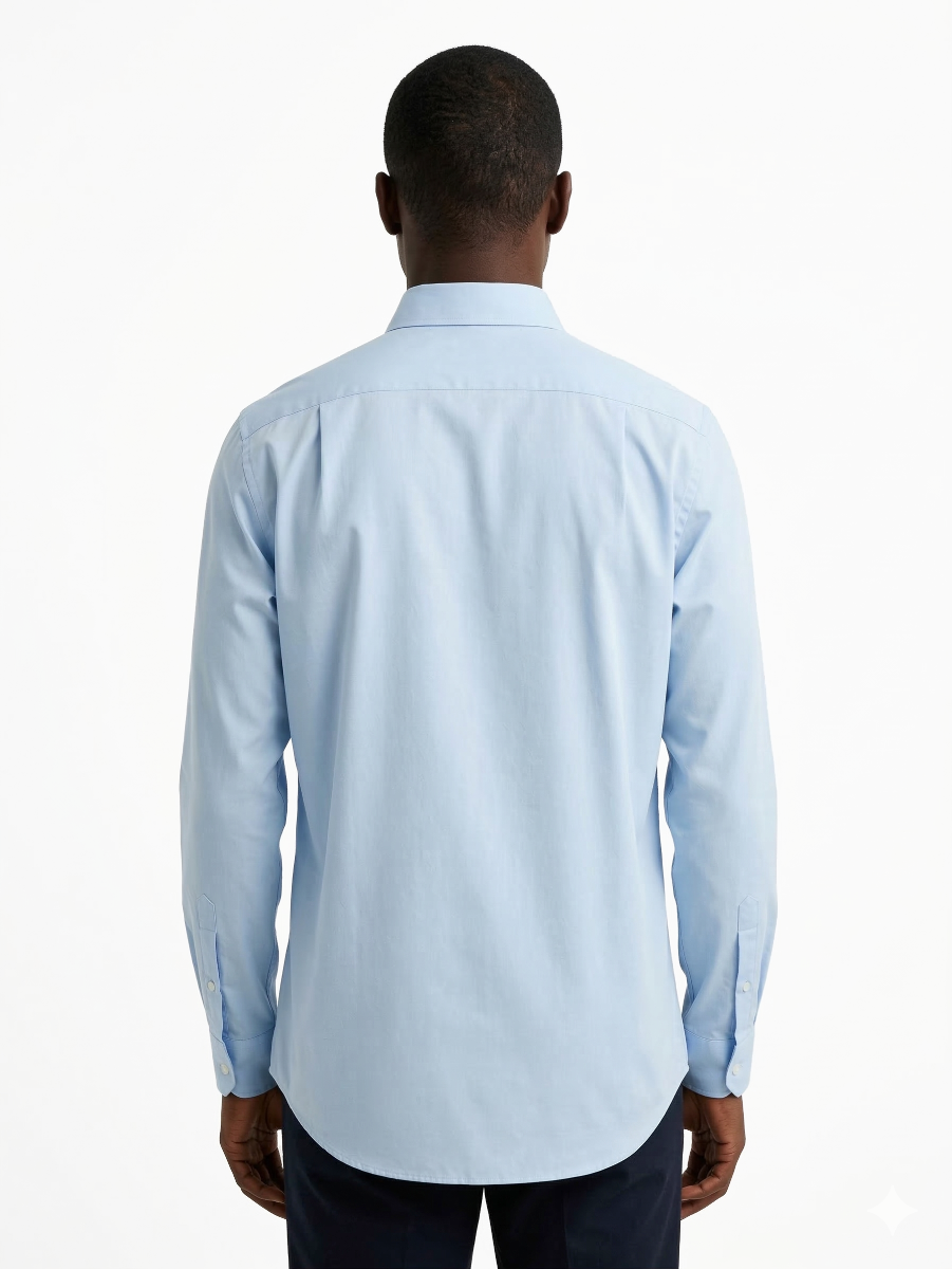 Classic Oxford Long Sleeve Shirt in Light Blue