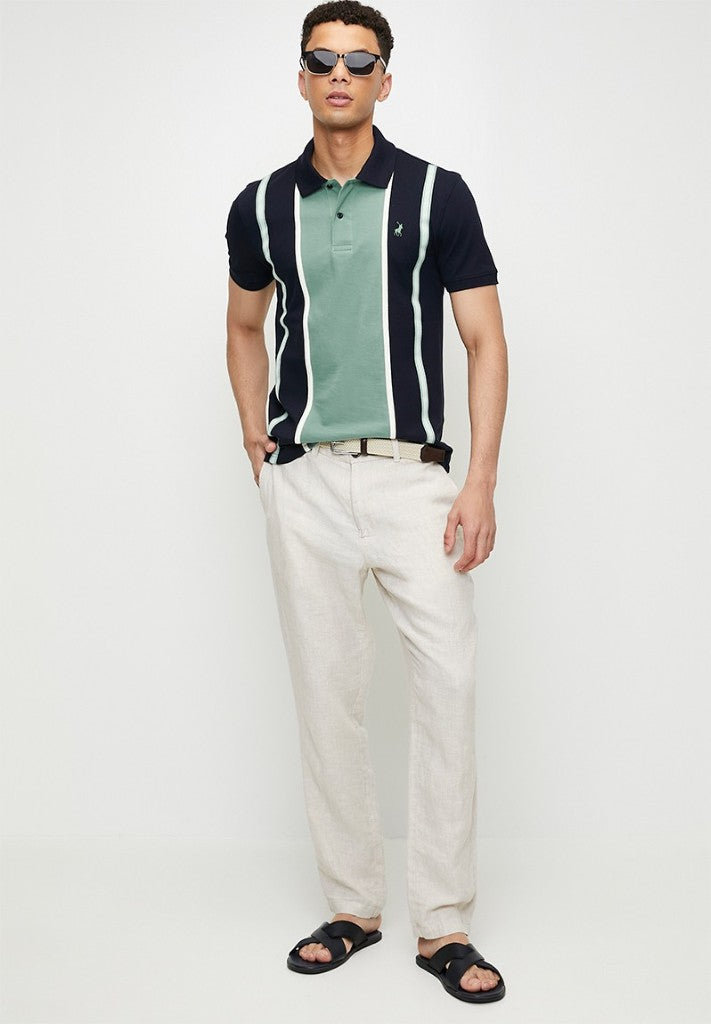 Colour Block Stripe SS Golfer