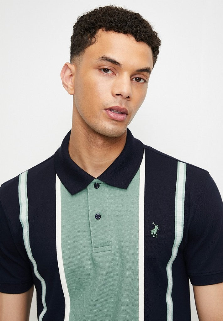 Colour Block Stripe SS Golfer