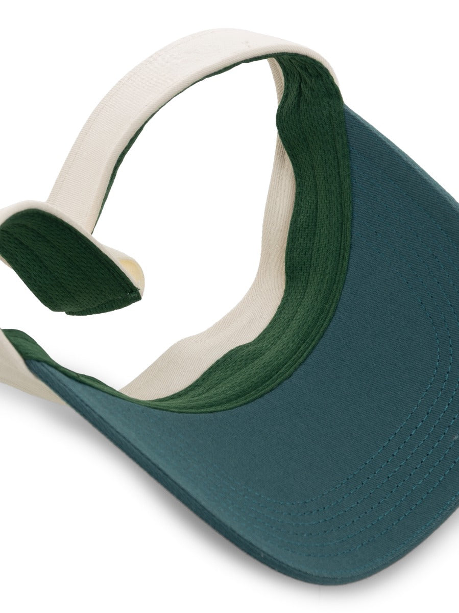 Cotton Elasticated Visor in Green