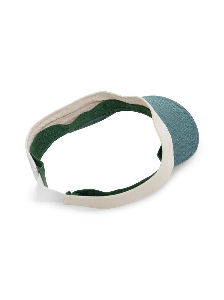 Cotton Elasticated Visor in Green