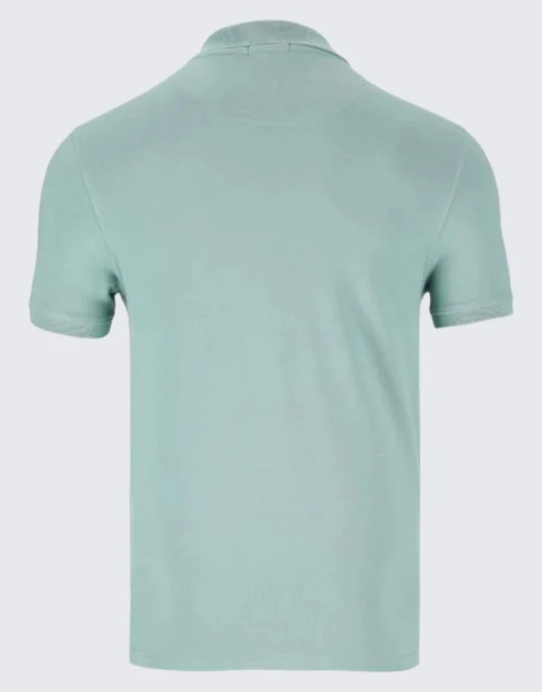 Essential Pique SS Golfer in Aqua