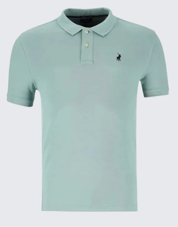 Essential Pique SS Golfer in Aqua