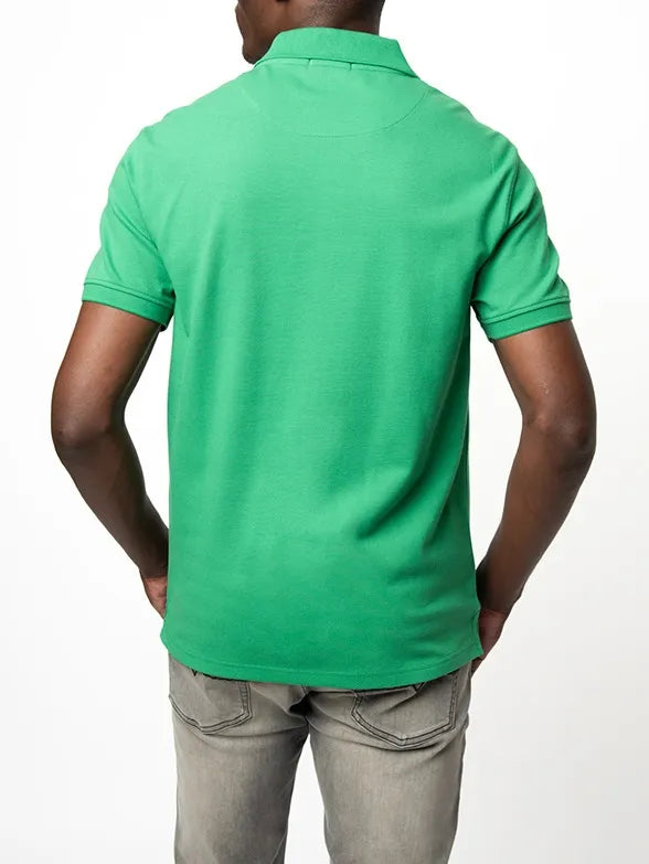 Essential Pique SS Golfer in Green
