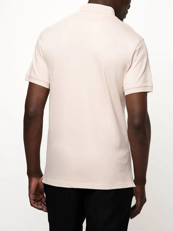 Essential Pique SS Golfer in Light Pink