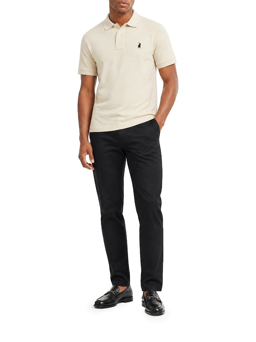 Essential Pique SS Golfer in Off White