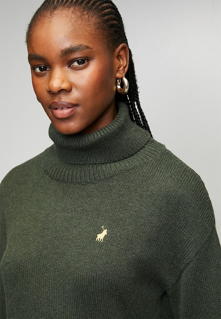 May Wool Blend Relaxed Jersey in Olive