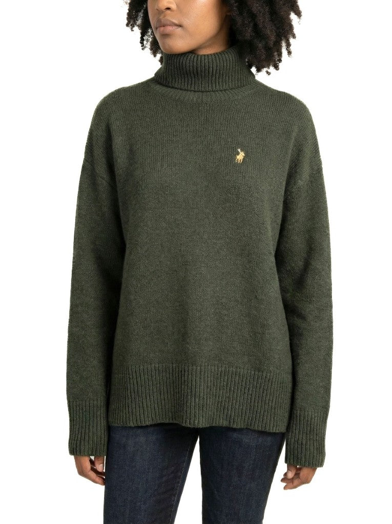 May Wool Blend Relaxed Jersey in Olive
