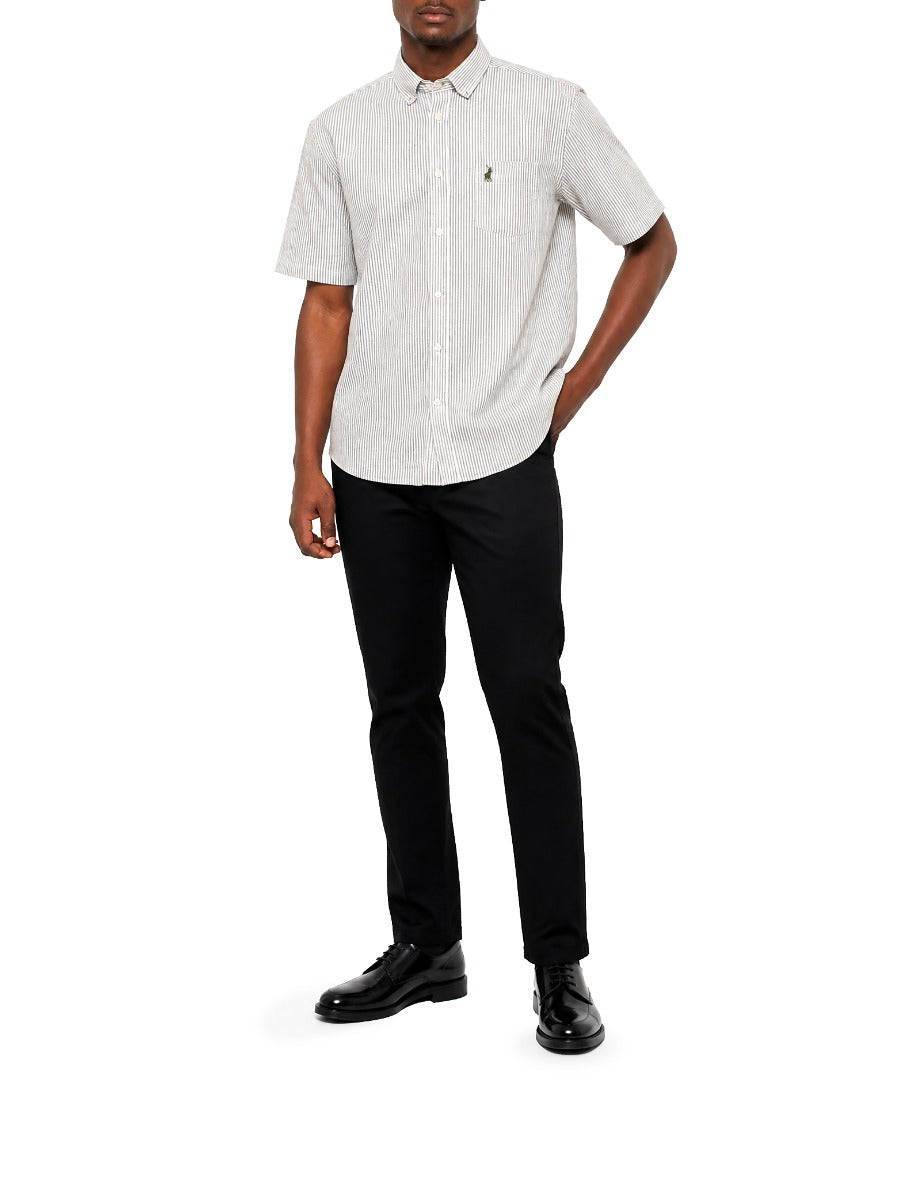 Stripe SS Shirt in Green