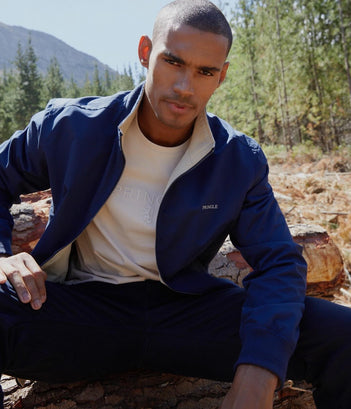 Larry Reversible Jacket in Navy