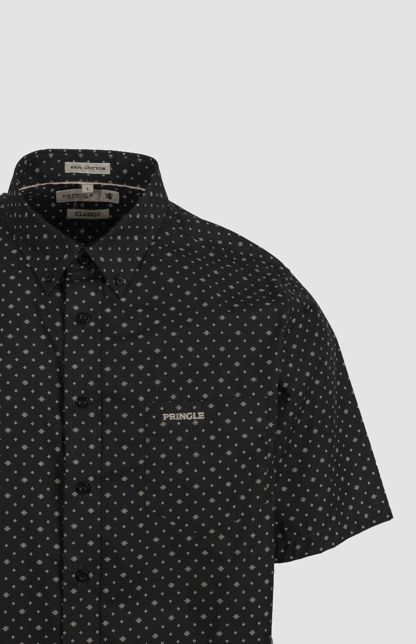 Quade SS Classic Shirt in Black