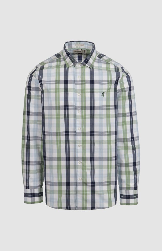Collin LS Tailored Shirt in Blue