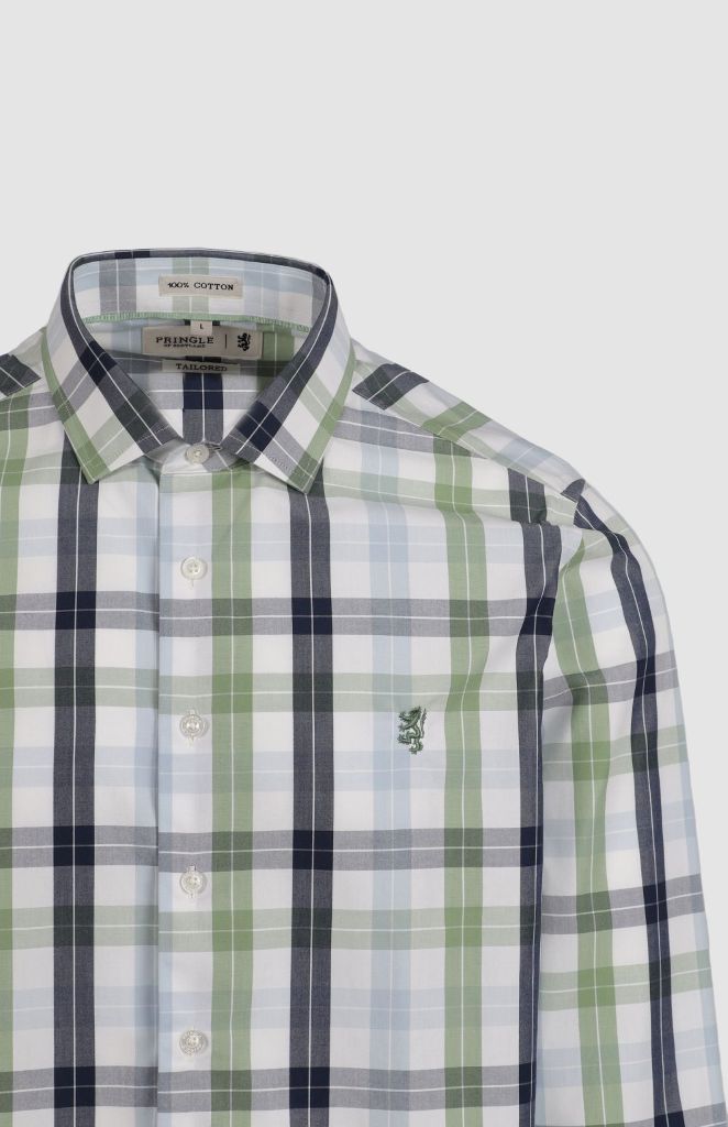 Collin LS Tailored Shirt in Blue