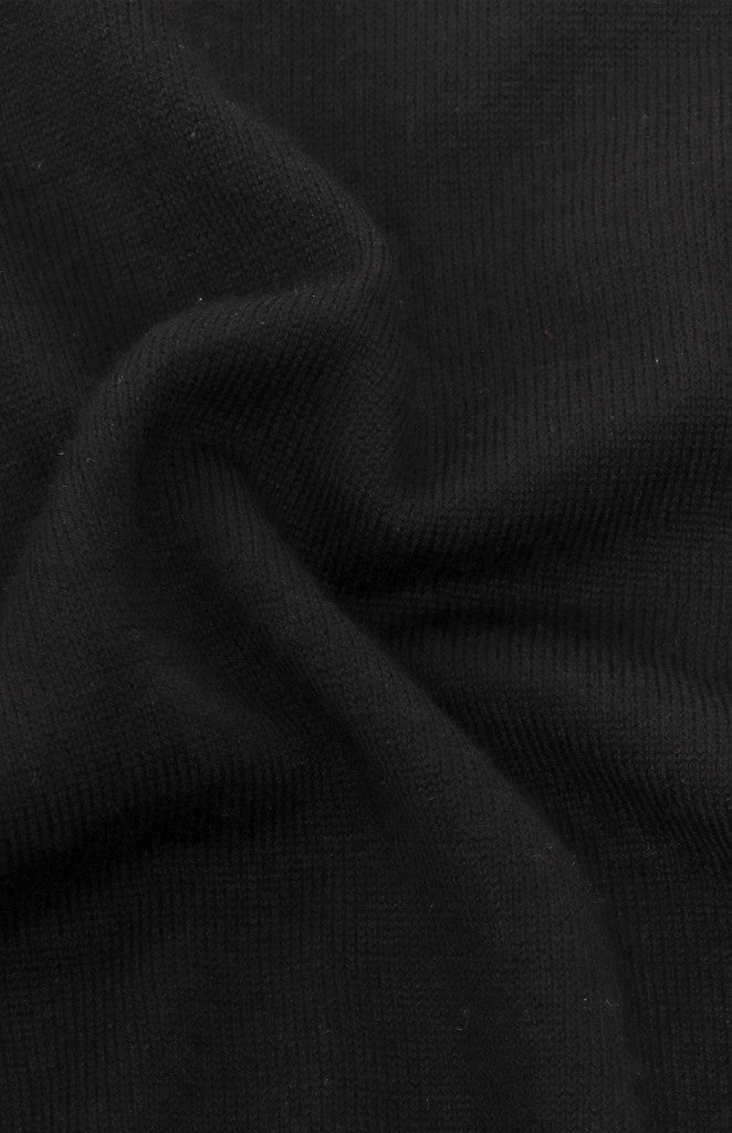 Ernie 1/4 Zip Merino Knit in Black