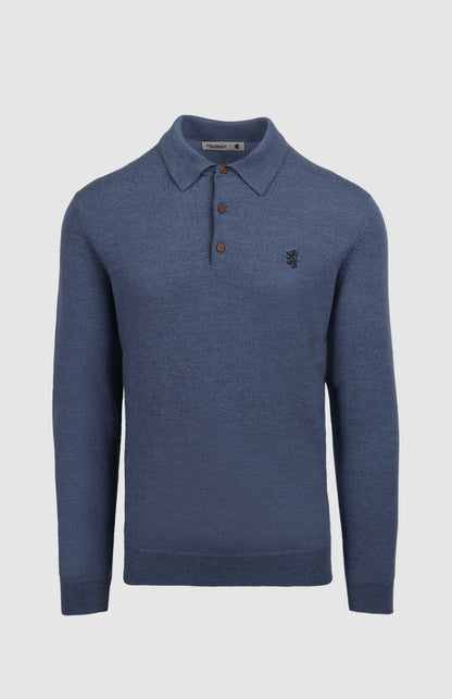 Gary LS Merino Golfer in Blue