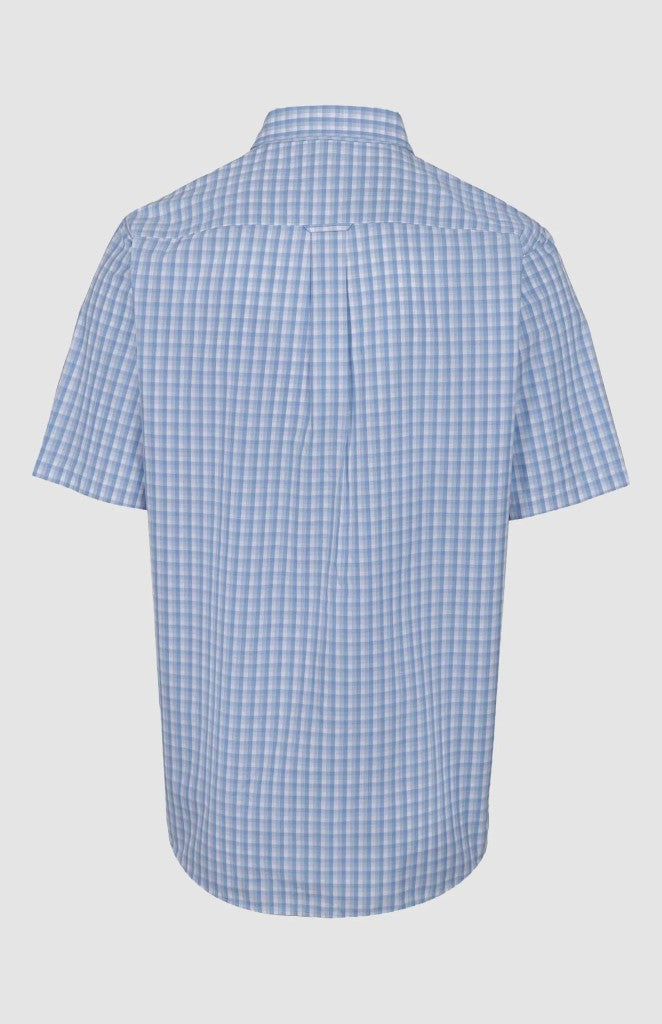 Jason Check Classic SS Shirt in Blue