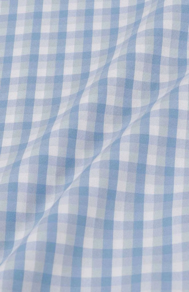 Jason Check Classic SS Shirt in Blue