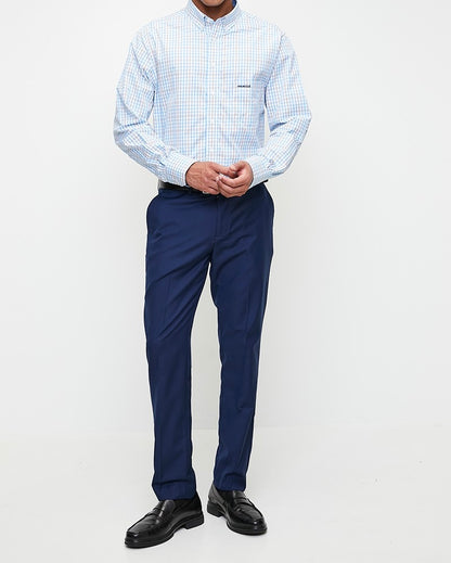 Nicholas LS Classic Shirt in Blue