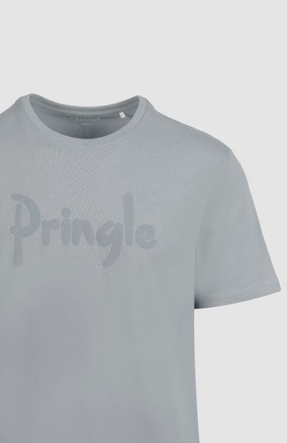 Richard Raised Print T-Shirt in Light Blue