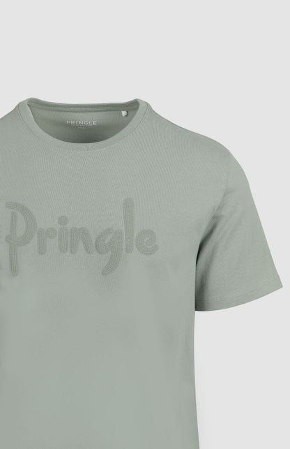 Richard Raised Print T-Shirt in Sage