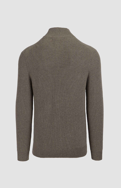 Albert 1/4 Zip Wool / Cotton Blend Knit