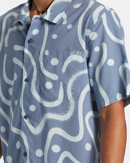 Beach Club Casual Shirt in Flint Stone