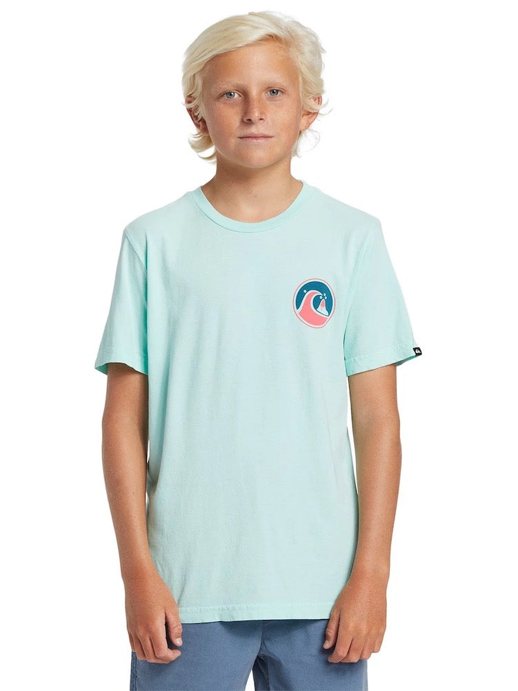 Bubble Action T-Shirt in Beach Glass Blue