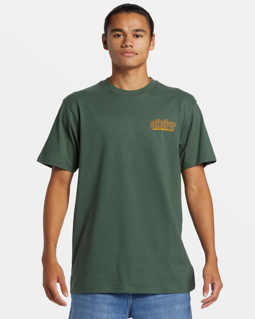 Three Trees T-Shirt in Forest Green