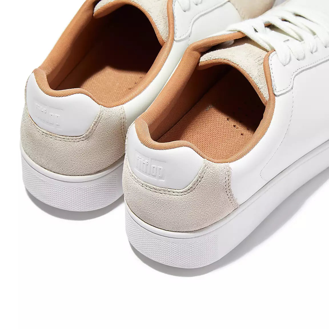 Rally Leather/Suede Sneakers in White / Grey