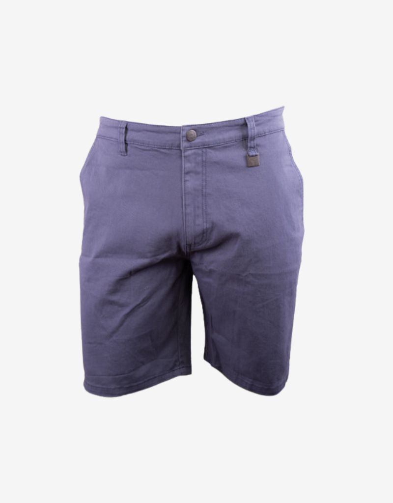 Flat Front Stretch Chino Short in Airforce