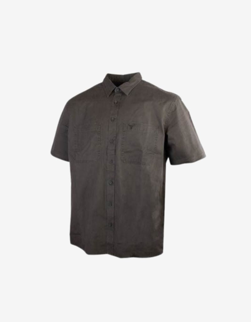 Pigment Overdye Twill Shirt in Washed Fatigue