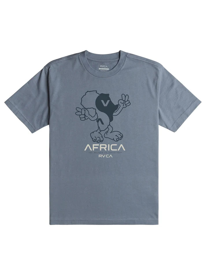 Boys Africa Peace T-Shirt in Flintstone