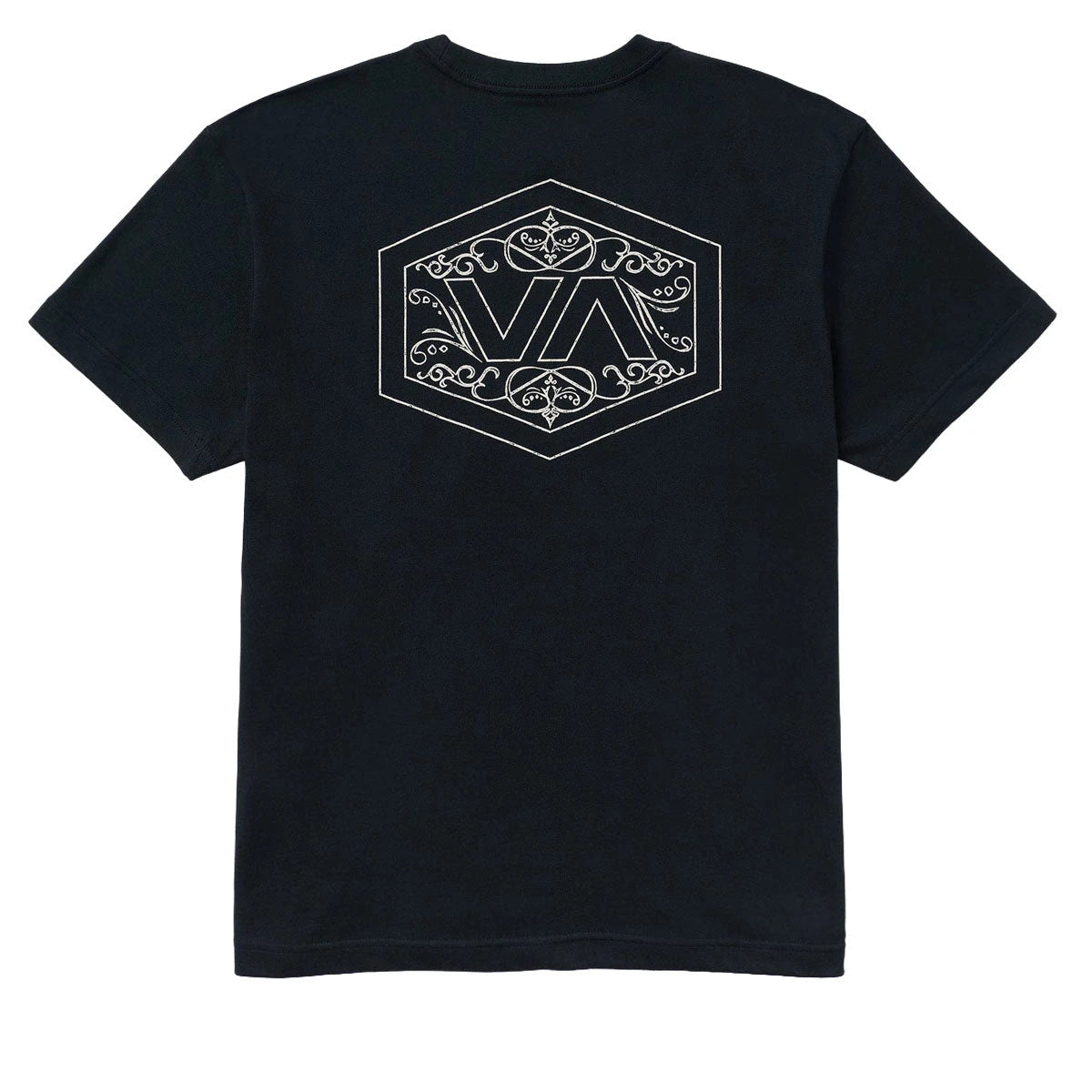 Hex Filigree SS Tee in Black