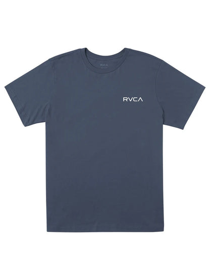 Small RVCA Essentials SS Tee in Petrol Blue
