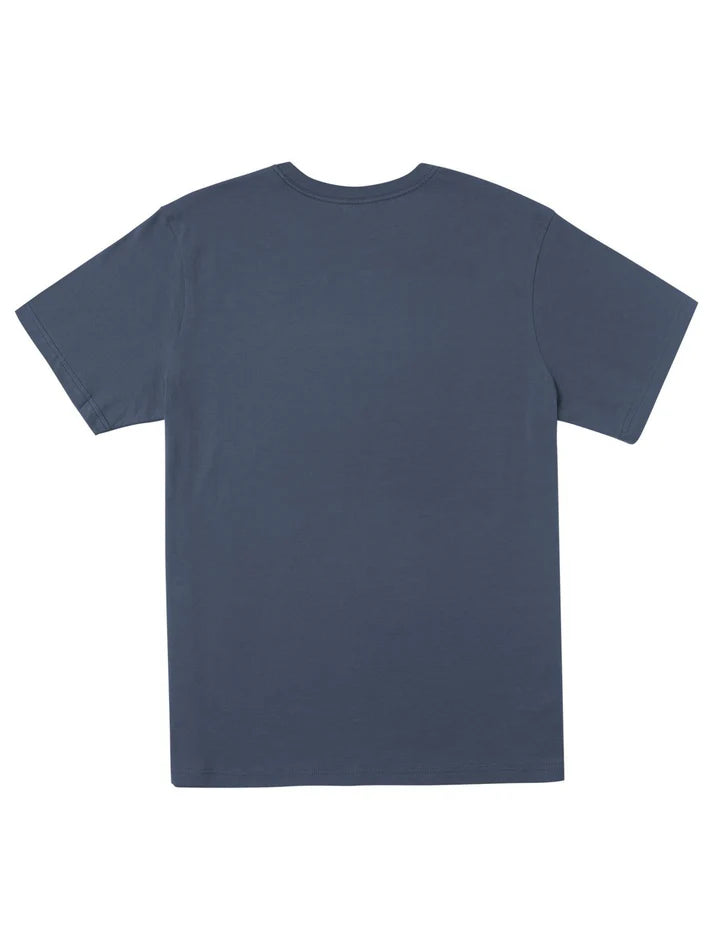 Small RVCA Essentials SS Tee in Petrol Blue