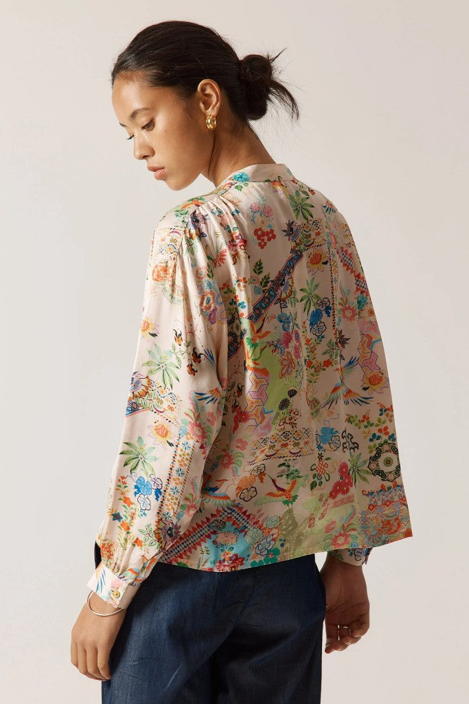 Lala Shirt in Pink Floral