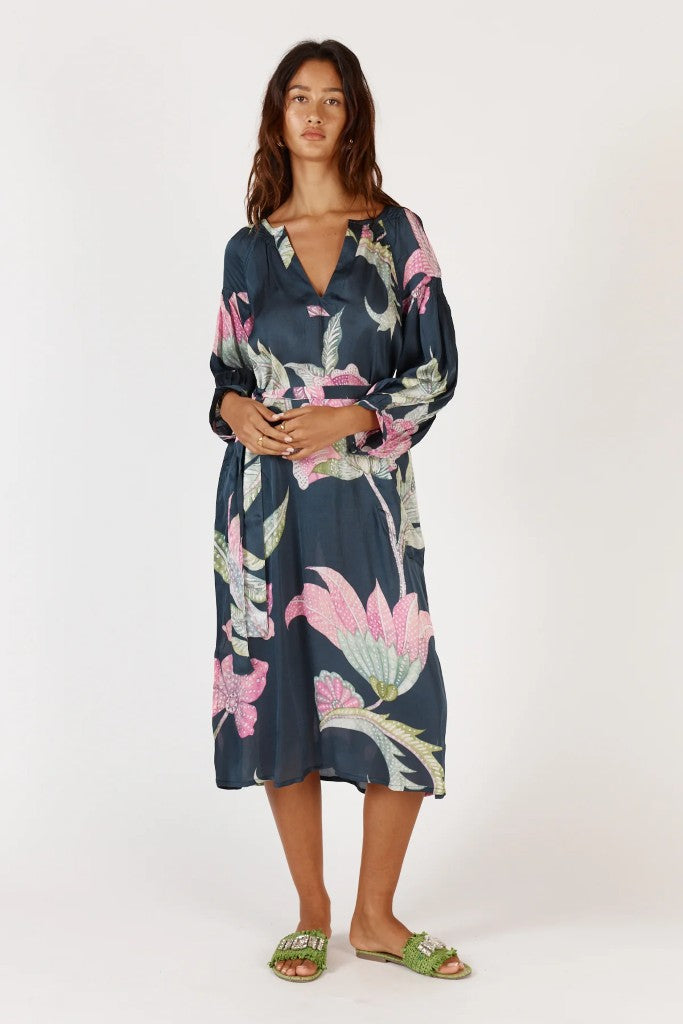 Ubud Maxi Dress in Navy